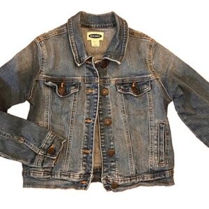 VGUC Old Navy Blue Denim Jacket Size M Girls 8